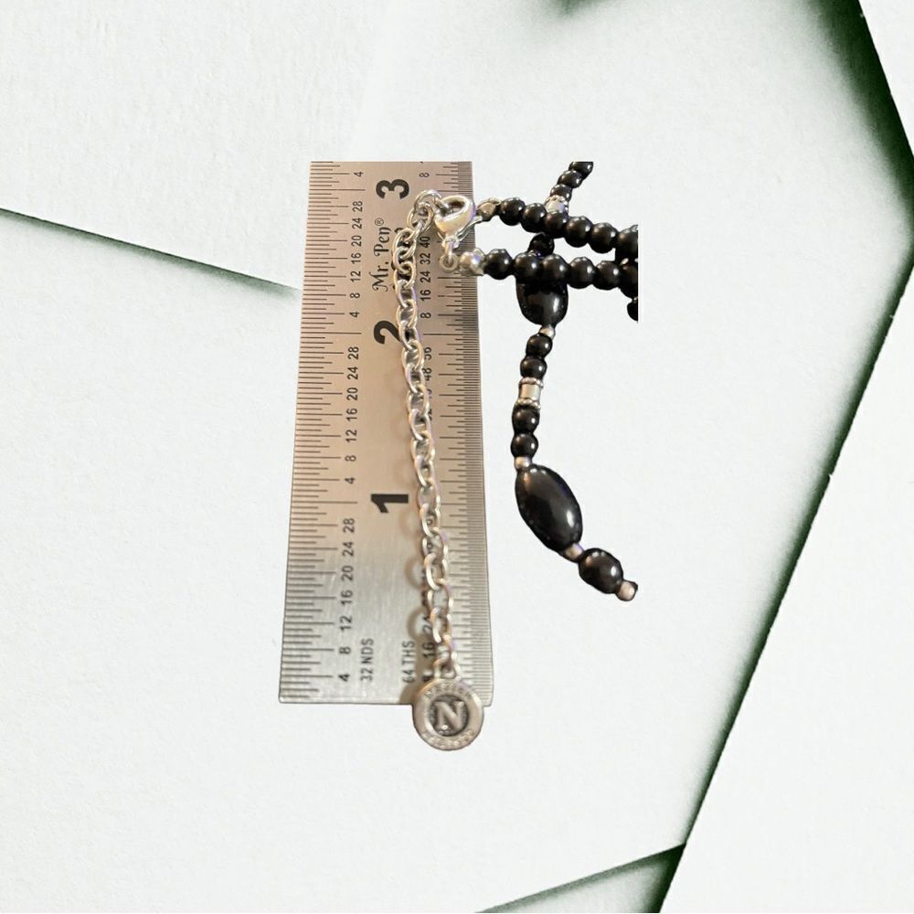NAPIER BEADED CHOKER NECKLACE IN BLACK - Picture 7 of 7